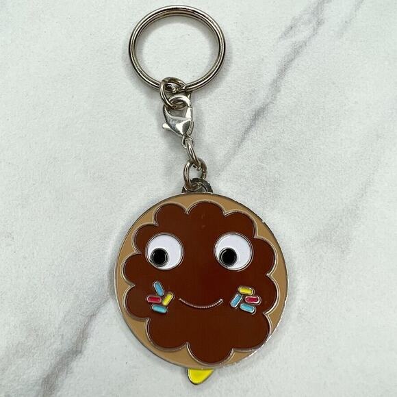 Kid Robot Yummy Sprinkle Donut Doughnut Keychain Keyring - Picture 1 of 7